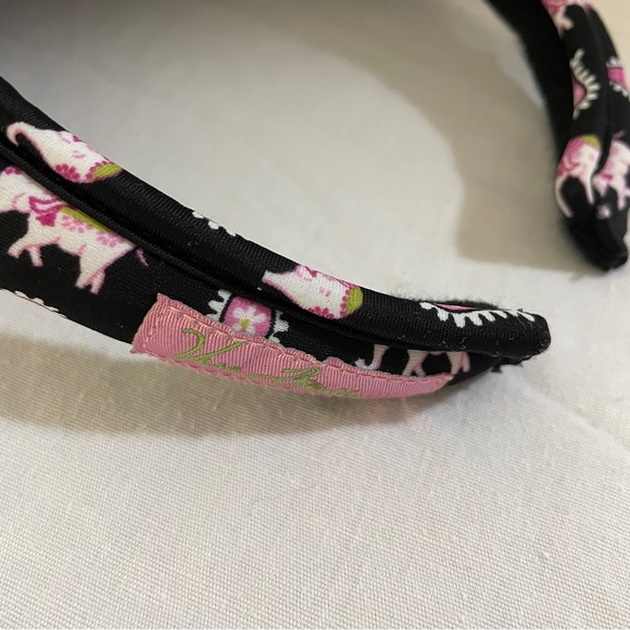 Vera Bradley Retired Pink Elephants Patterned Visor - Picture 3 of 6